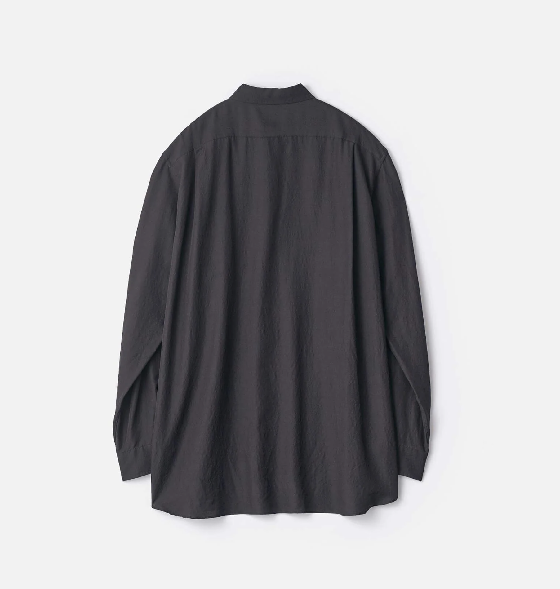 SSSTEIN – SILK NYLON COLLARED ZIP JACKET (CHARCOAL BROWN) — EQUIPMENT